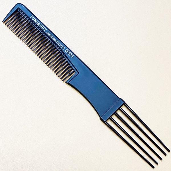Toni & Guy Hairbrush with ponytail fork black 06979
